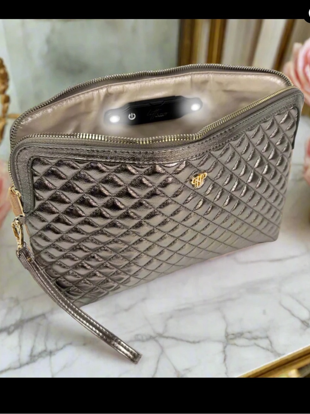 PurseN Litt Makeup Case - Bronze, used once